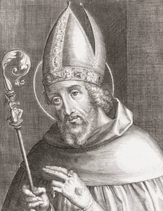 San Agustín de Hipona (grabado)