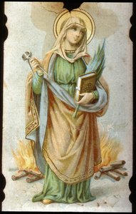 Sainte Appoline, cartón cromolitográfico de Unbekannter Künstler