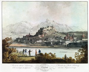 Vista de Salzburgo desde las montañas de Capucins