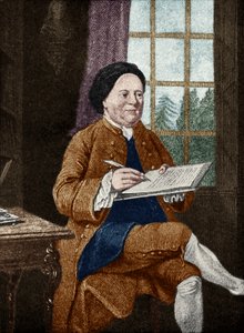 Samuel Richardson, retrato. Autor inglés 19 de agosto de 1689 - 4 de julio de 1761