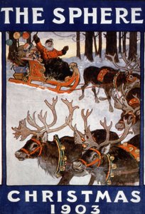Papá Noel y sus renos de Unbekannter Künstler