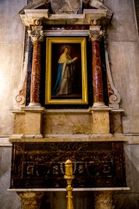 Catedral de Santa Maria Nuova, Monreale, Sicilia, Italia. Altar de San Luis. Pintura de San Luis por Giaconia. (foto) de Unbekannt