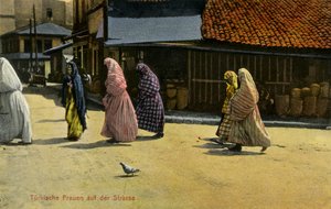 Sarajevo - mujeres turcas con velo de Unbekannter Künstler