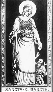 Escena de la vida de santa Isabel de Hungría