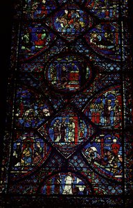 Escenas de la Vida de Carlomagno (747-814) del deambulatorio, c.1215-35 de Unbekannt