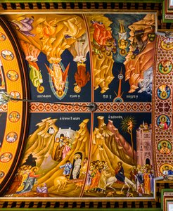 Escenas del Nuevo Testamento, Catedral bizantina de Minas con coloridos frescos, Heraklion (foto) de Unbekannter Künstler