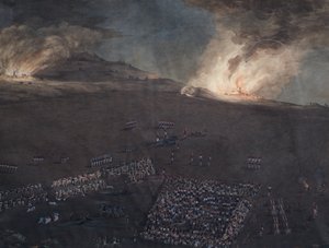 Bosquejo de batalla de las guerras napoleónicas de Unbekannter Künstler