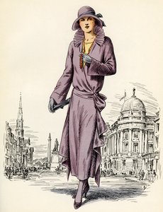 Moda femenina escocesa: 1922 de Unbekannter Künstler