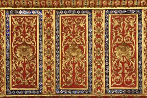 Escultura. Templo de Mármol. Wat Benchamabophit Dusitvanaram Ratchaworawiharn. 1899. Bangkok. Tailandia de Unbekannt