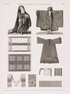 Serie de ilustraciones de varios textiles de Unbekannt