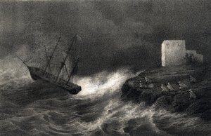 Naufragio de los barcos "Aventure" y "Silene" en la costa argelina, el 15 de mayo de Unbekannter Künstler