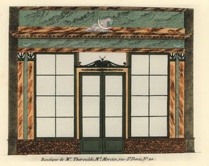 Escaparate de la mercería de Monsieur Theroulde de Unbekannter Künstler