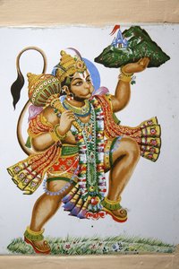 Templo hindú Shree, Leicester. Hanuman. Reino Unido de Unbekannt