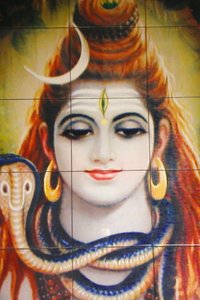 Templo hindú Shree, Leicester. Mosaico de Shiva. Reino Unido de Unbekannt