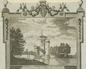 Shugborough - Templo de los Vientos: grabado, nd [c 1770] de Unbekannt