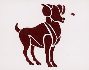 Signo del zodíaco: el Belier (Signo astrológico: aries) Colección particular de Unbekannter Künstler