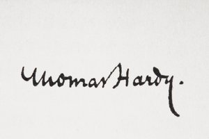 Firma del autor Thomas Hardy, del libro de King Albert, publicado en 1915 de Unbekannt