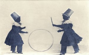Silueta de dos miembros de la familia Brett