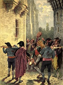 Serenata española. Grabado en "Los Pueblos de la Tierra" 1890.