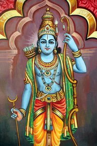 Templo hindú Sri Vadapathira Kaliamman. Avatar de Vishnu. Señor Rama 7ª encarnación. Singapur de Unbekannt