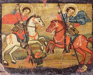 San Jorge y San Demetrio, griego (provincial) de Unbekannter Künstler