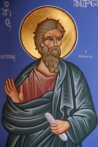 Fresco de San Andrés en la iglesia ortodoxa de Pedoulas, Pedoulas, Chipre de Unbekannt