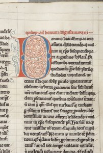 Opera de San Agustín de Hipona, Fol 18 recto (detalle), c.1200 de Unbekannt