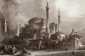 Santa Sofía / Hagia Sophia Constantinopla de Unbekannter Künstler