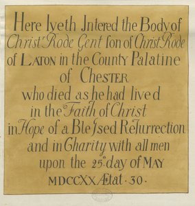 Stafford - Inscripción Monumental en la Iglesia de Santa María de Unbekannt