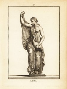 Estatua de Leda, princesa etolia y luego Reina de Esparta, seducida por Zeus en forma de cisne de Unbekannt