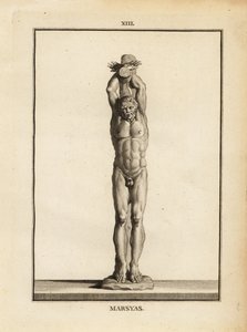 Estatua del sátiro Marsyas recibiendo el castigo de Apolo, desollado vivo de Unbekannt