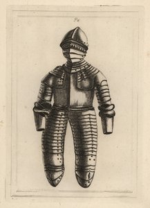 Armadura de jinete de la era del Rey Enrique VIII o Isabel I, de la Torre de Londres de Unbekannt