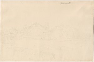 Castillo de Tamworth: dibujo a lápiz, nd [siglo XIX] de Unbekannt