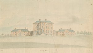 Teddesley Hall: pintura en acuarela, nd [finales del siglo XVIII] de Unbekannt