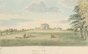 Teddesley Hall: pintura en acuarela, nd [finales del siglo XVIII] de Unbekannt