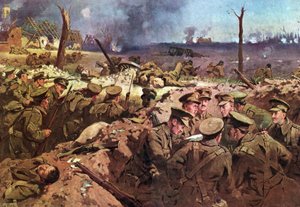 El 4º de Suffolks en Neuve Chapelle
