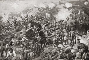 La batalla de Spion Kop, río Tugela, Natal, Sudáfrica, 23-24 de enero de 1900 durante la segunda guerra bóer