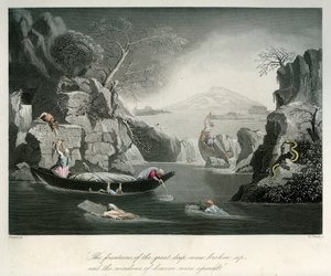 El principio del diluvio - Biblia de Unbekannter Künstler
