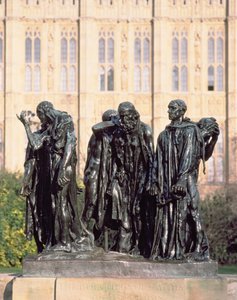 Los Burgueses de Calais, por Auguste Rodin completado en 1888