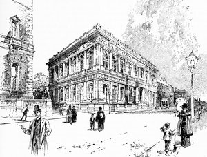 The Carlton Club, Pall Mall, Londres de Unbekannter Künstler