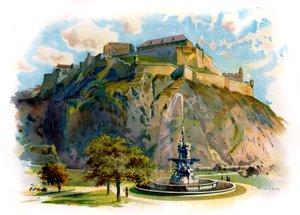 The Castle Rock, Edimburgo de Unbekannter Künstler