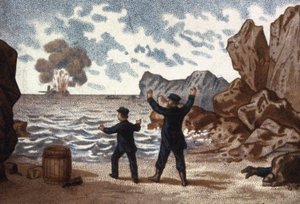 Los hijos del capitán Grant, principios del siglo XX (impresión) de Unbekannter Künstler