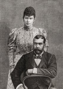 El Duque y la Duquesa de Cornualles, Jorge V y su esposa María de Teck de Unbekannt
