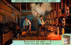 Historia del gas: El interior de una fábrica de gas moderna de Unbekannter Künstler