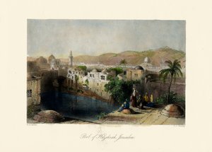 Tierra Santa - Estanque de Ezequías, Jerusalén. - La Biblia de Unbekannter Künstler