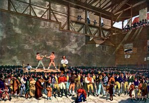 Interior del Patio de los Cincos - a partir de un grabado de Unbekannter Künstler