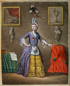 El Caballero de Eon, vestido de mujer de Unbekannter Künstler