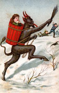 El Krampus, c.1910 (postal) de Unbekannter Künstler
