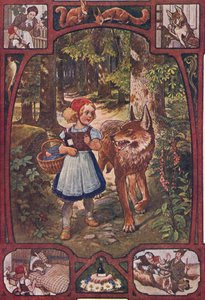 Caperucita Roja, c.1910 (grabado) de Unbekannter Künstler