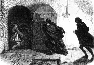El marqués de la Rouerie sorprendido por la Guardia Nacional, c.1844 (ilustración)